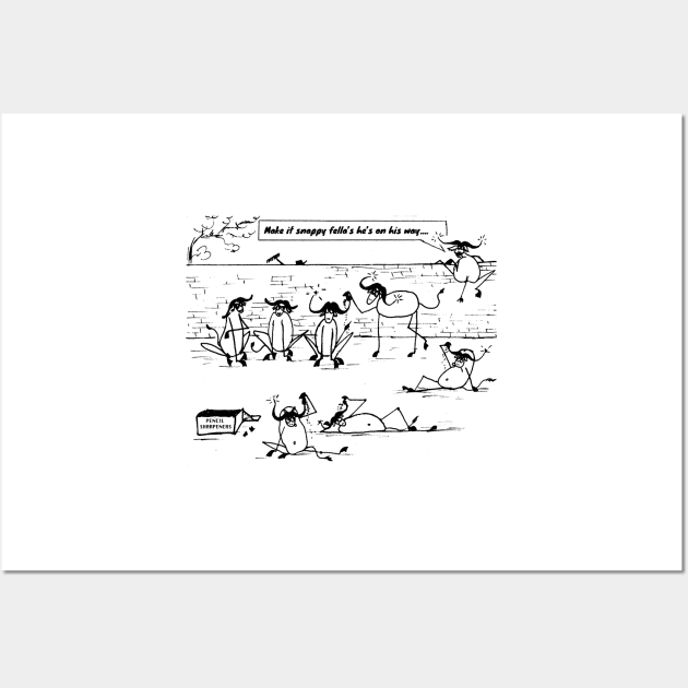 Zoo Humour - Cartoon 0009 - transparent Wall Art by Heatherian